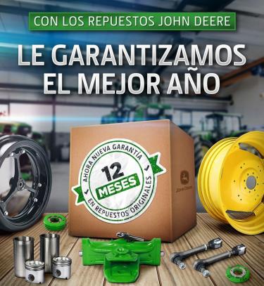 Nueva Garantía en Repuestos John Deere